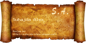 Suhajda Alex névjegykártya